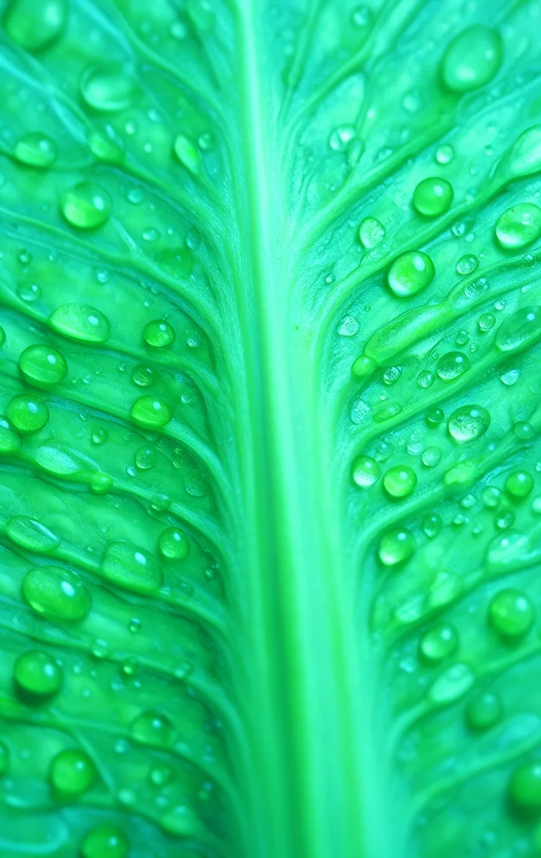 Botanical cellular structure close-up